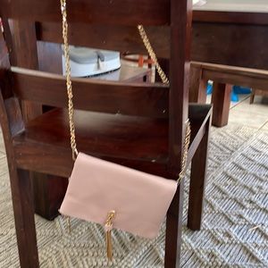 Light pink crossbody purse